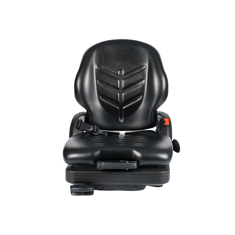 BF16 자재 취급 지게차 장비용 로우 프로파일 비닐 교체 기계식 서스펜션 시트 - EN13490 IT1+IT2가 포함된 검정색