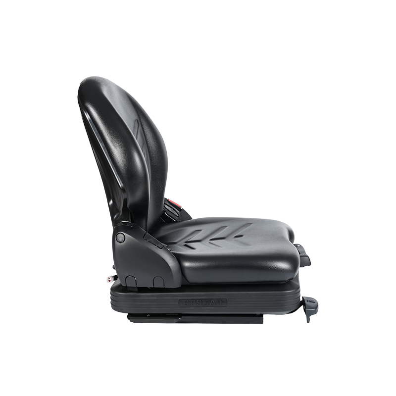 BF16 자재 취급 지게차 장비용 로우 프로파일 비닐 교체 기계식 서스펜션 시트 - EN13490 IT1+IT2가 포함된 검정색