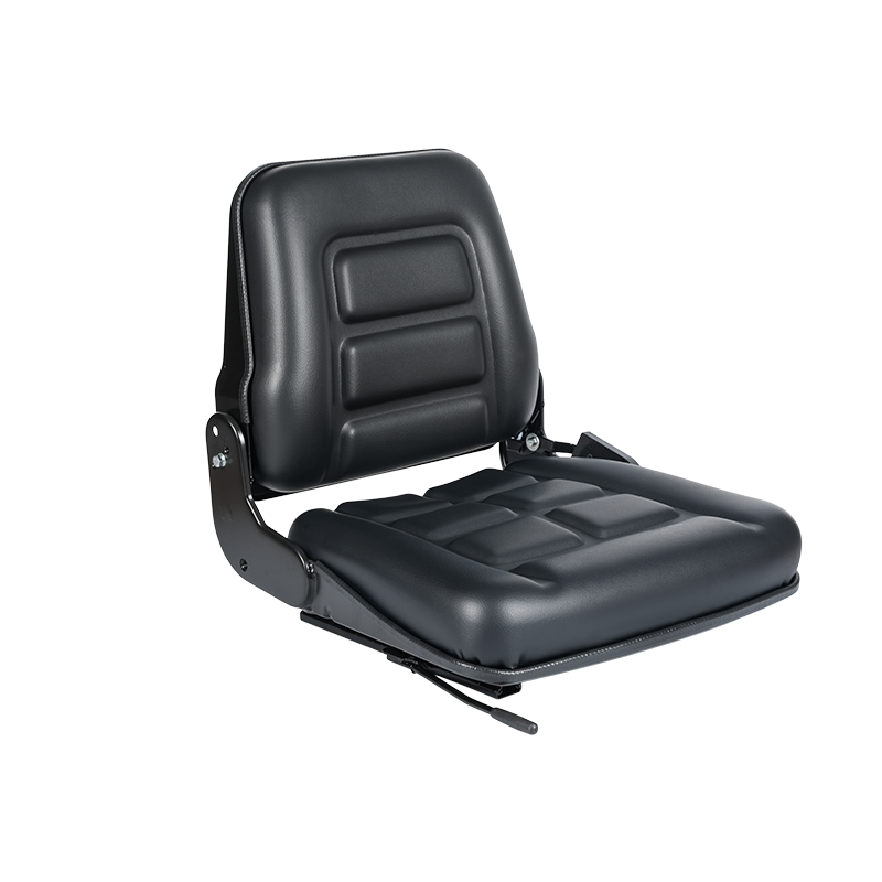 BF1-2 창고 차량용 비용 효율적인 검정색 비닐 접이식 등받이 지게차 시트