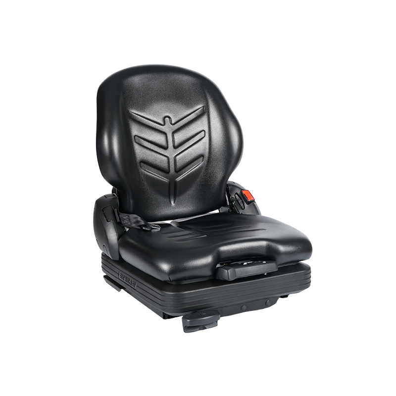 BF16 자재 취급 지게차 장비용 로우 프로파일 비닐 교체 기계식 서스펜션 시트 - EN13490 IT1+IT2가 포함된 검정색